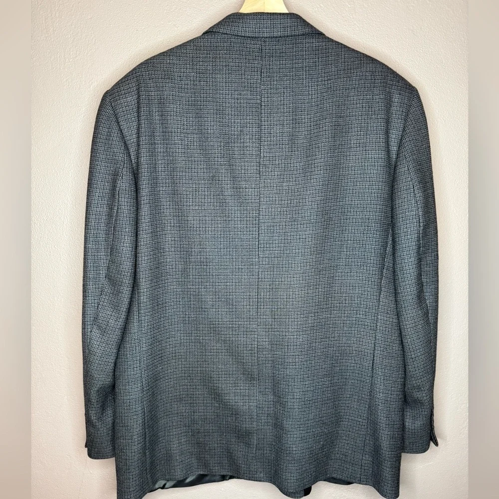Oscar De La Renta Herringbone Classic Sport Coat Blazer Men's 44R 100% Wool